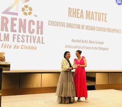 Design Center’s Rhea Matute honored as one of France’s outstanding alumni in the Philippines