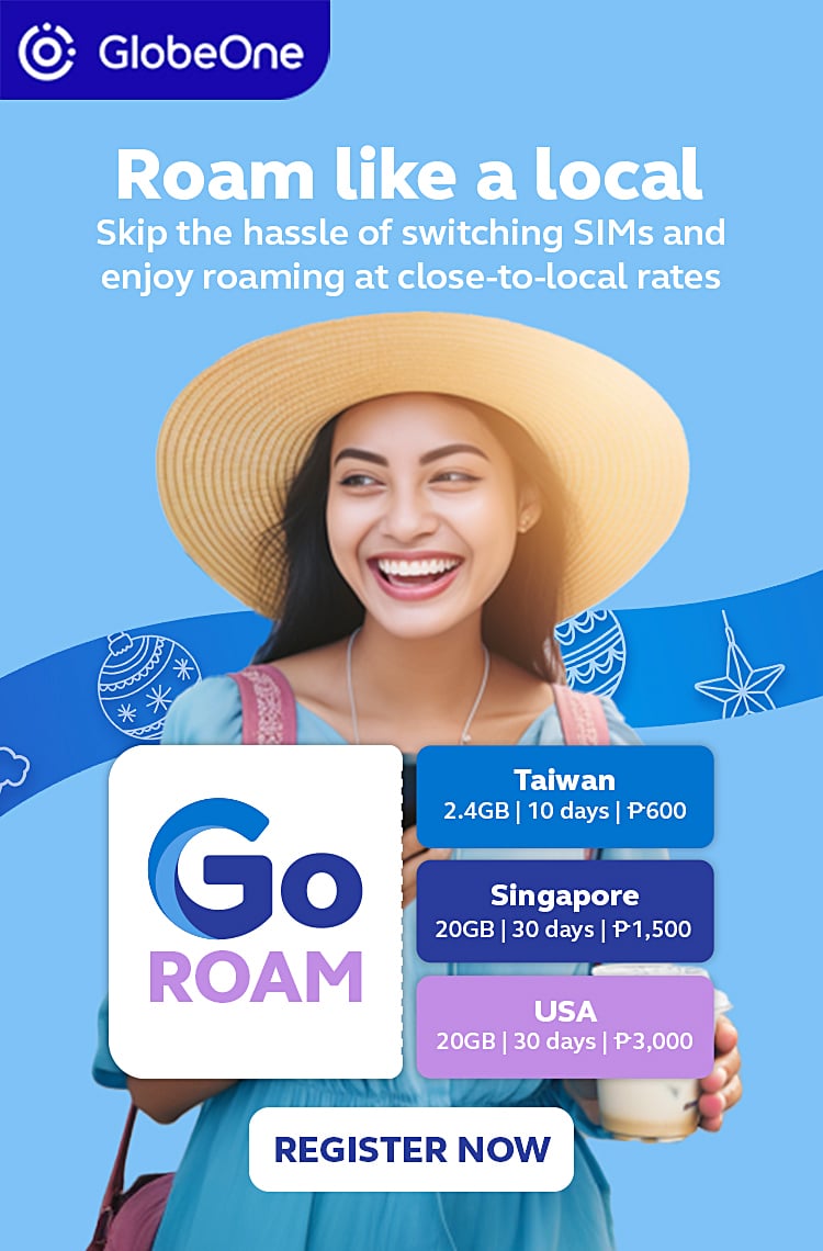 Globe expands GoRoam offers to Singapore and USA