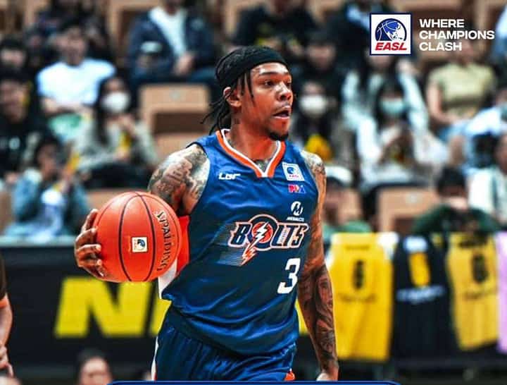 Photograph COURTESY OF EASL
Zach Lofton, standing just 6-foot-4, is expected to spend some quality time with the Meralco Bolts.
