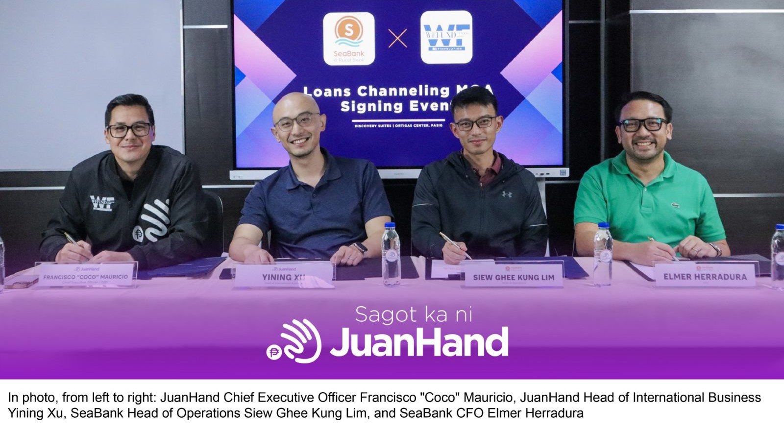 JuanHand partners with SeaBank to pioneer loan channeling financing in Phl