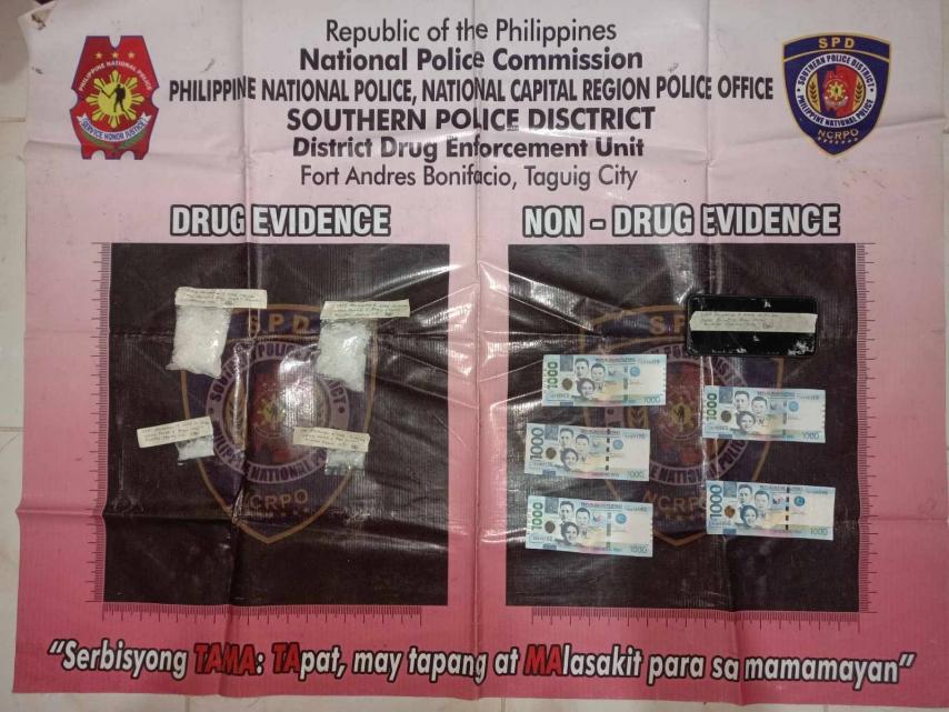 Drug bust yields P680K shabu, arrest of suspects in Taguig City