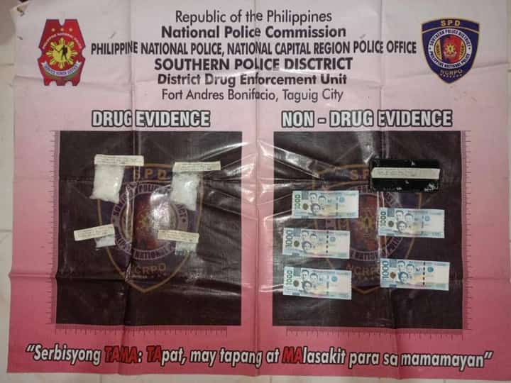 Drug bust yields P680K shabu, arrest of suspects in Taguig City