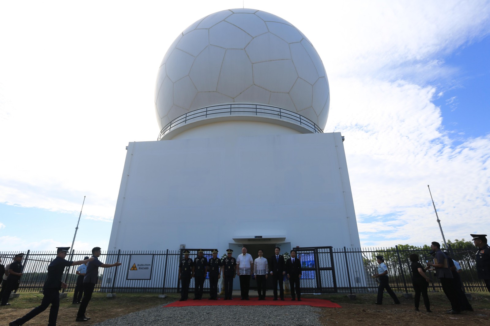 DEFENSE Sec. Gilbert Teodoro at the Acceptance, Turn-Over and Blessing Ceremony of the Air Surveillance Radar System.