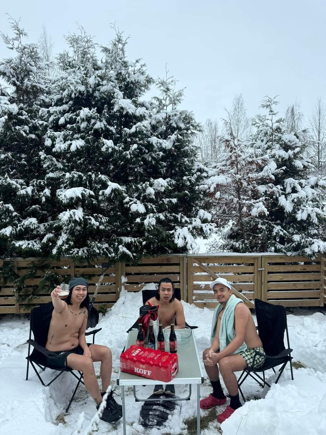 OFWs’ ‘inuman’ in icy Finnish backyard goes viral