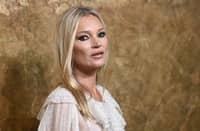 FILE PHOTO: British model Kate Moss arrives for The Albies hosted by the Clooney Foundation at the New York Public Library in New York City on 28 September 2023. (Photo by ANGELA WEISS / AFP)
