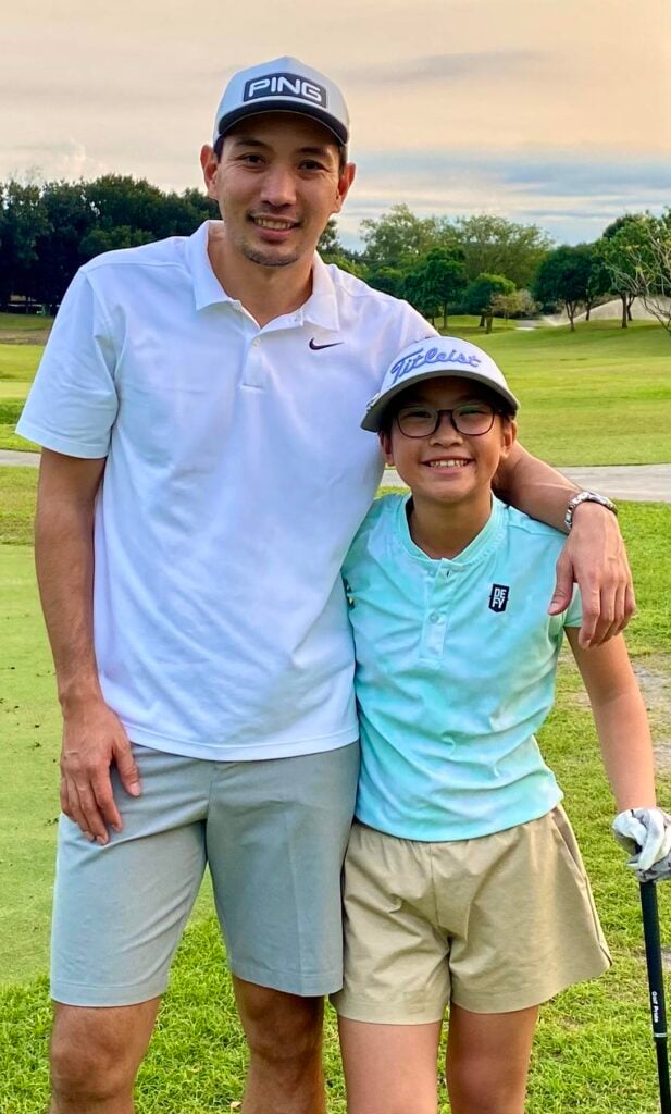 (Photograph by Dino Datu for the Daily Tribune) PBA superstar Jeff Chan shares not just his athletic genes but patience and guidance with her daughter Aerin.