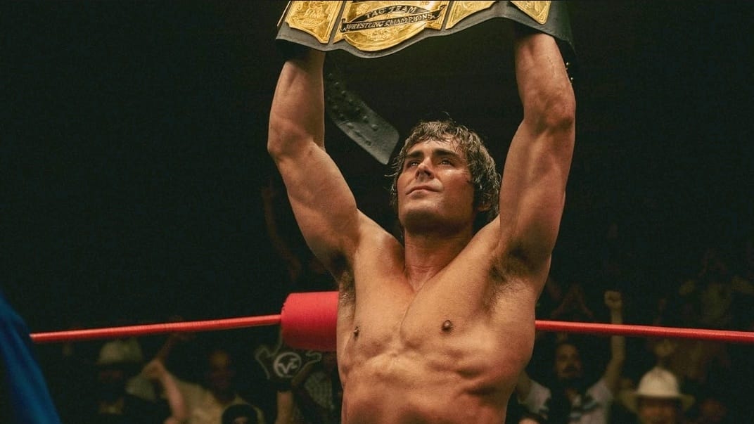 Efron, who made his name in wholesome Disney films like "High School Musical", is almost unrecognisable thanks to the extreme bodybuilding preparation he did for the role as real-life wrestler Kevin Von Erich.