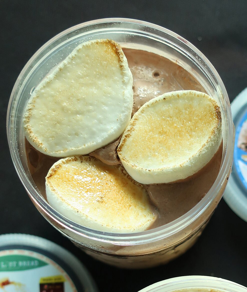 Campfire S’mores, Blue Vanilla, Mango Graham ice cream?