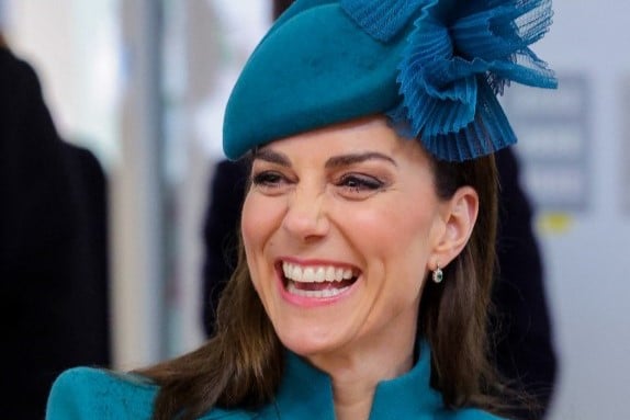 An all-smiling and lovely Kate Middleton quashes theories and rumors
