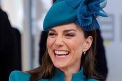 An all-smiling and lovely Kate Middleton quashes theories and rumors