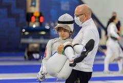 Maxine to Italian coach: We made it