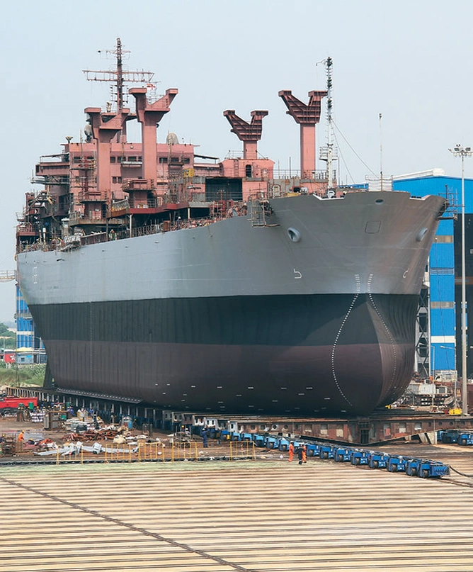 Shipbuilding yard at Kattupalli, Chennai