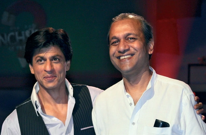 Basu with Shah Rukh Khan.