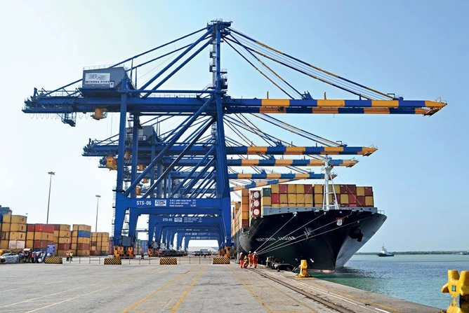 Mundra Port is India’s largest private port and handled 52 million tonnes of cargo in 2010.