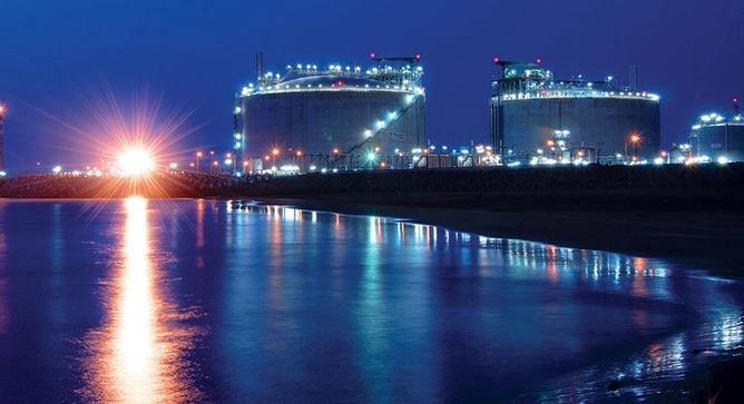 Shell LNG terminal at Hazira, Gujarat