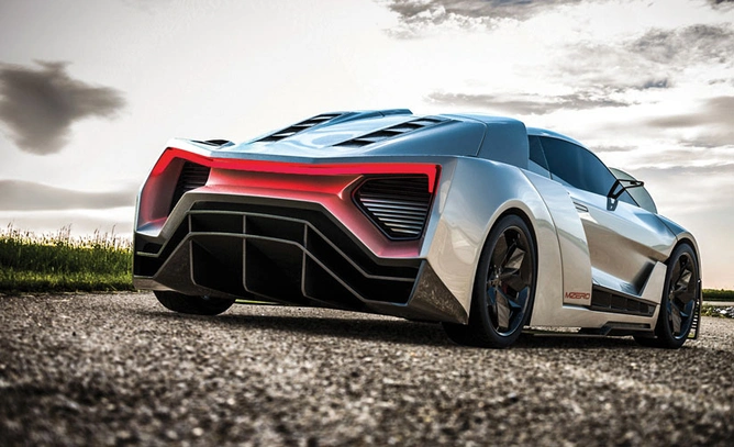 Moonshot, by road Mean Metal Motors says its supercar will be made of a material that has never been used for similarly powerful models.
