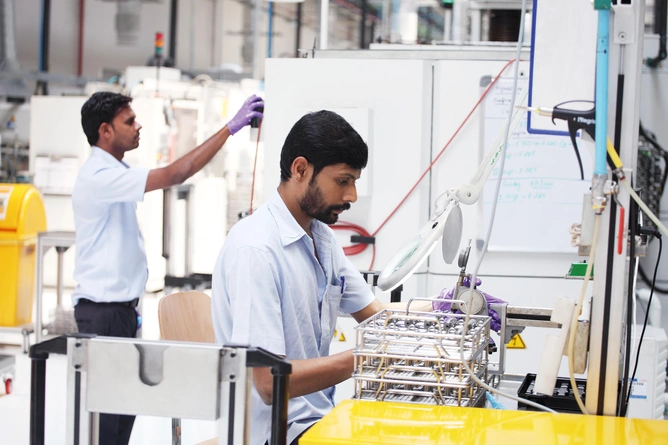 Bosch’s Bidadi factory is the company’s lead plant for the production of single-cylinder common rail pumps and conventional fuel injection pumps. &nbsp;