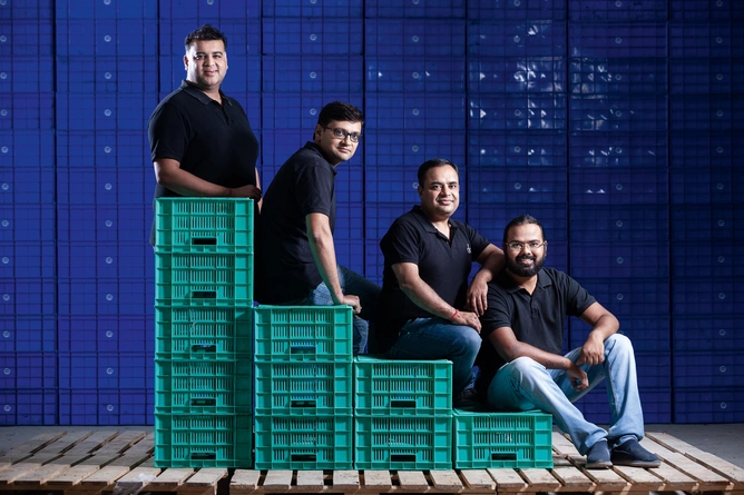 Milkbasket co-founders (from left) Anant Goel, Ashish Goel, Anurag Jain and Yatish Talvadia.