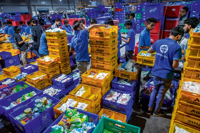 Milkbasket Warehouse at Gurugram.
