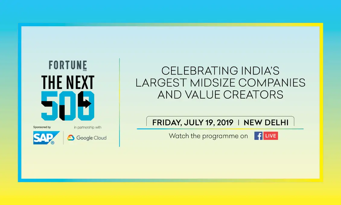Recognising India’s largest midsize companies at the Fortune India Next 500 summit