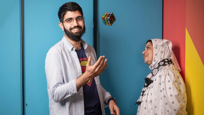  Founder Malek Shipchandler, 28, and his mother Rashida.