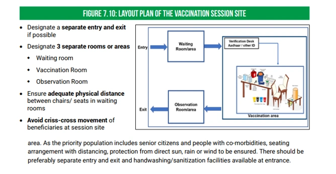 A screen grab from the government document