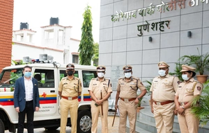 Yohan Poonawalla Foundation donates Jeep to Pune Police appreciating their work amidst the pandemic