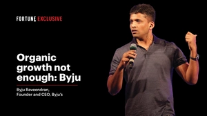 VIDEO - Organic growth not enough: Byju