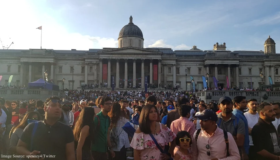 In pictures: Cricket fans go crazy at Trafalgar Square Fountain as England wins the World Cup