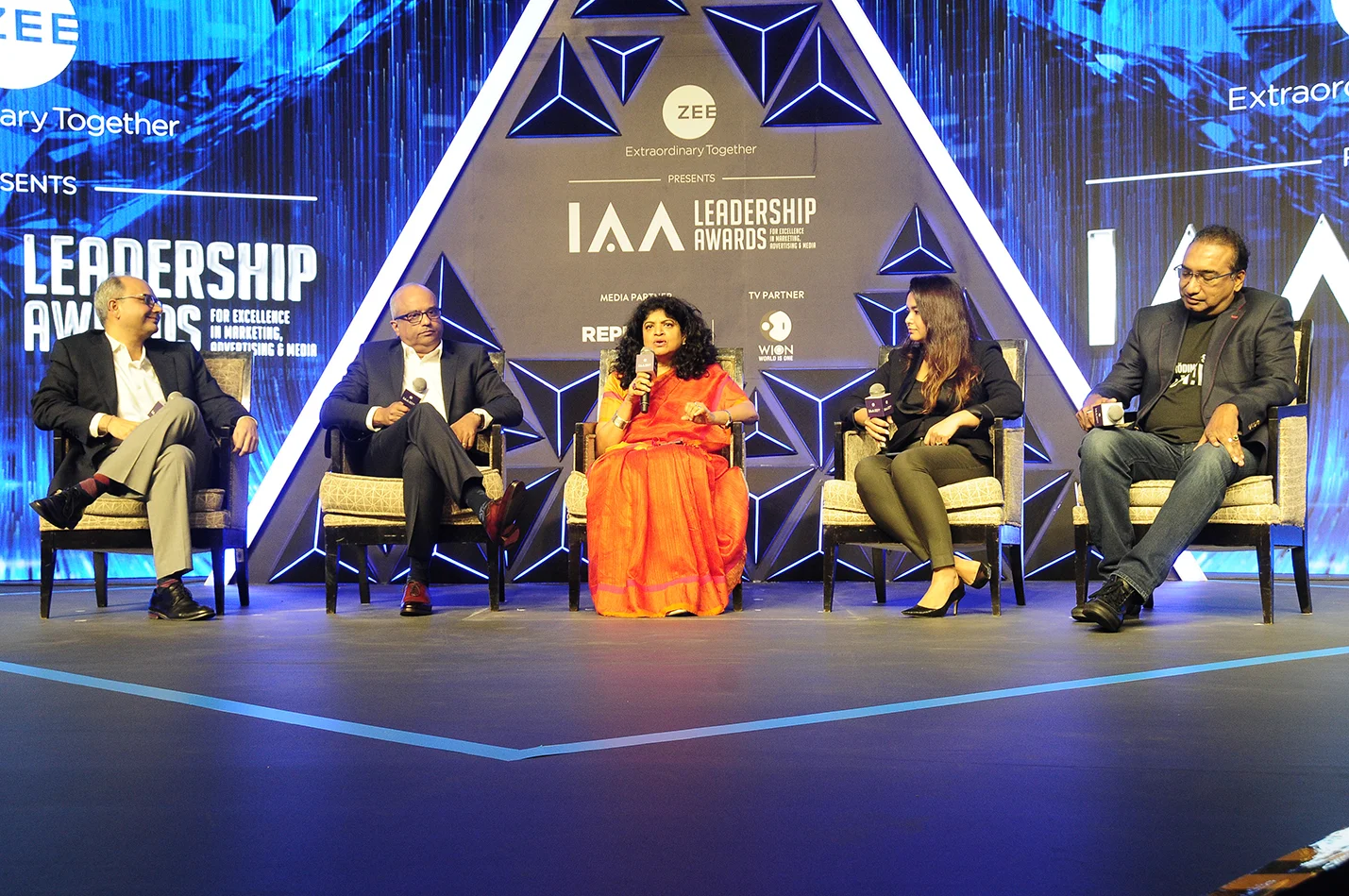(Left to Right) Punit Misra, CVL Srinivas, Nandini Dias, Pooja Jauhari, Sameer Nair
