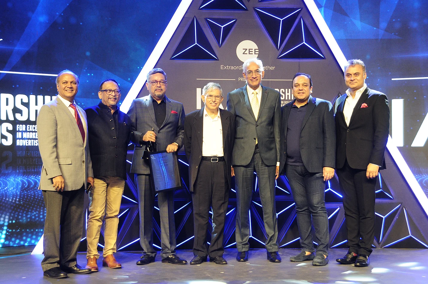 (Left to Right) Ramesh Narayan, Pradeep Guha, Kaushik Roy, Sam Balsara, Srinivasan K Swamy, Punit Goenka, Neeraj Roy