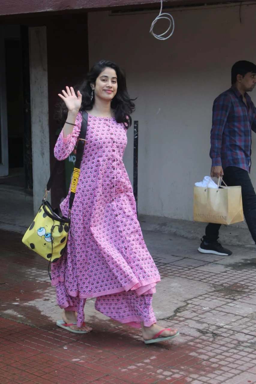 Janhvi Kapoor was seen at Pilates in Bandra.