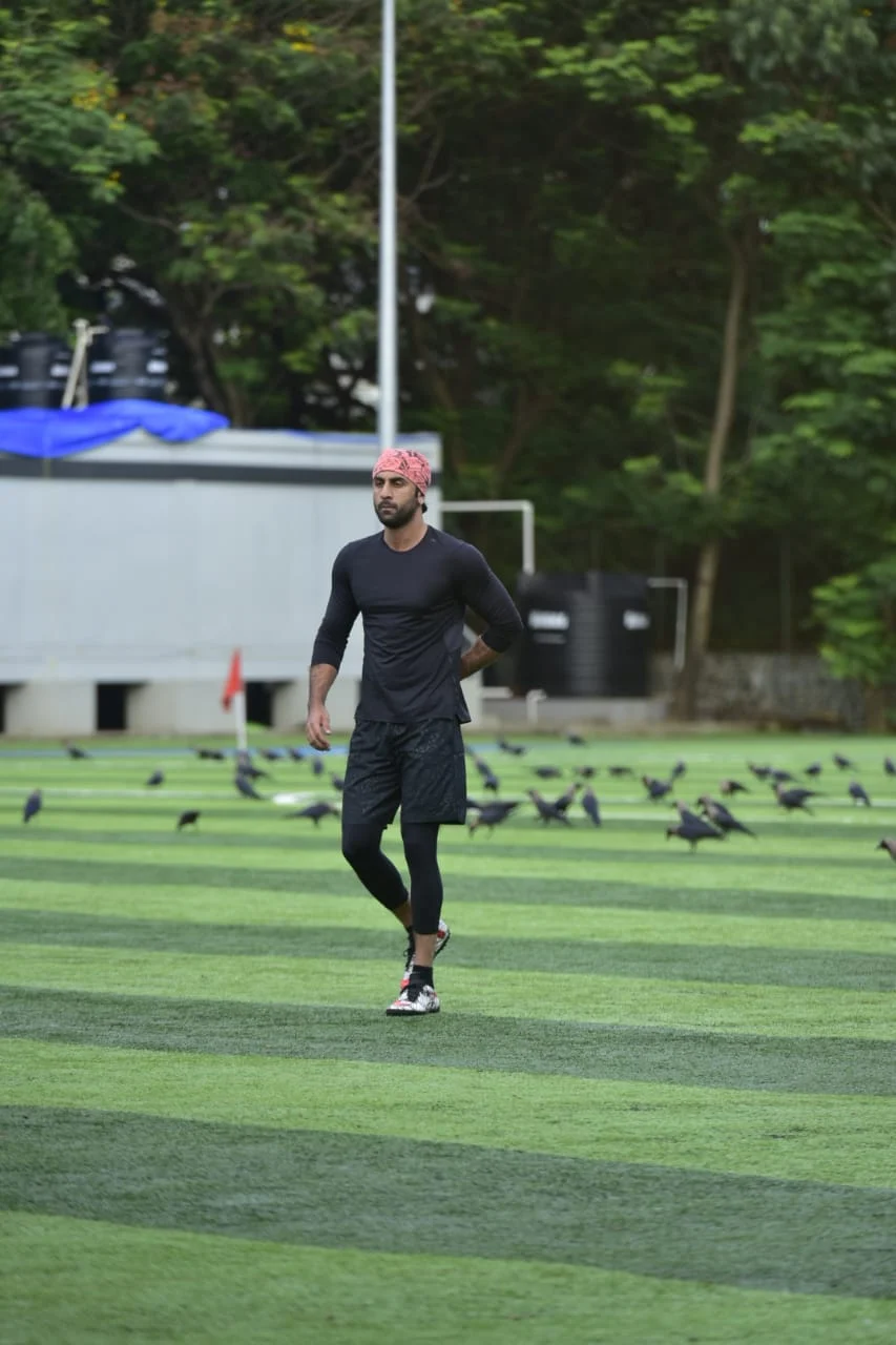 Arjun Kapoor, Abhishek Bachchan, and Ranbir Kapoor sweat it out on football field