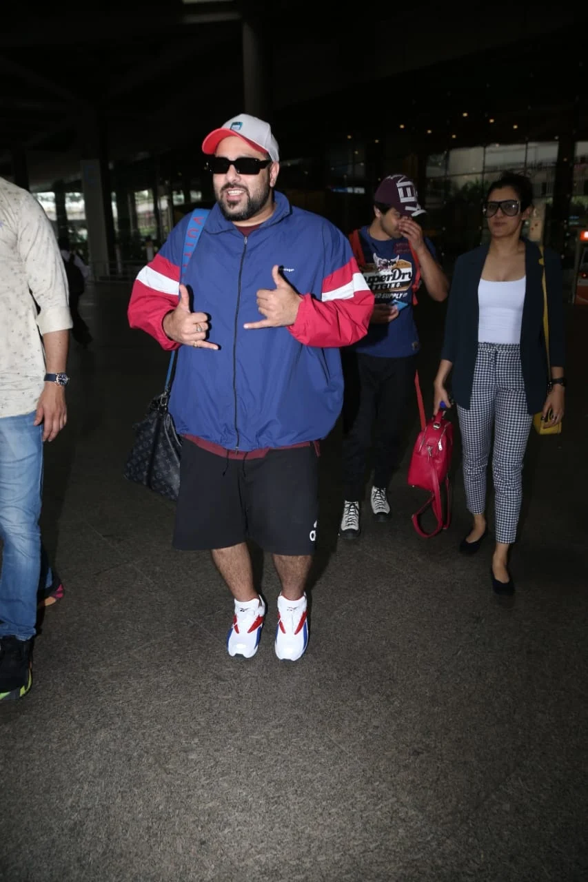 Badshaah spotted at the airport