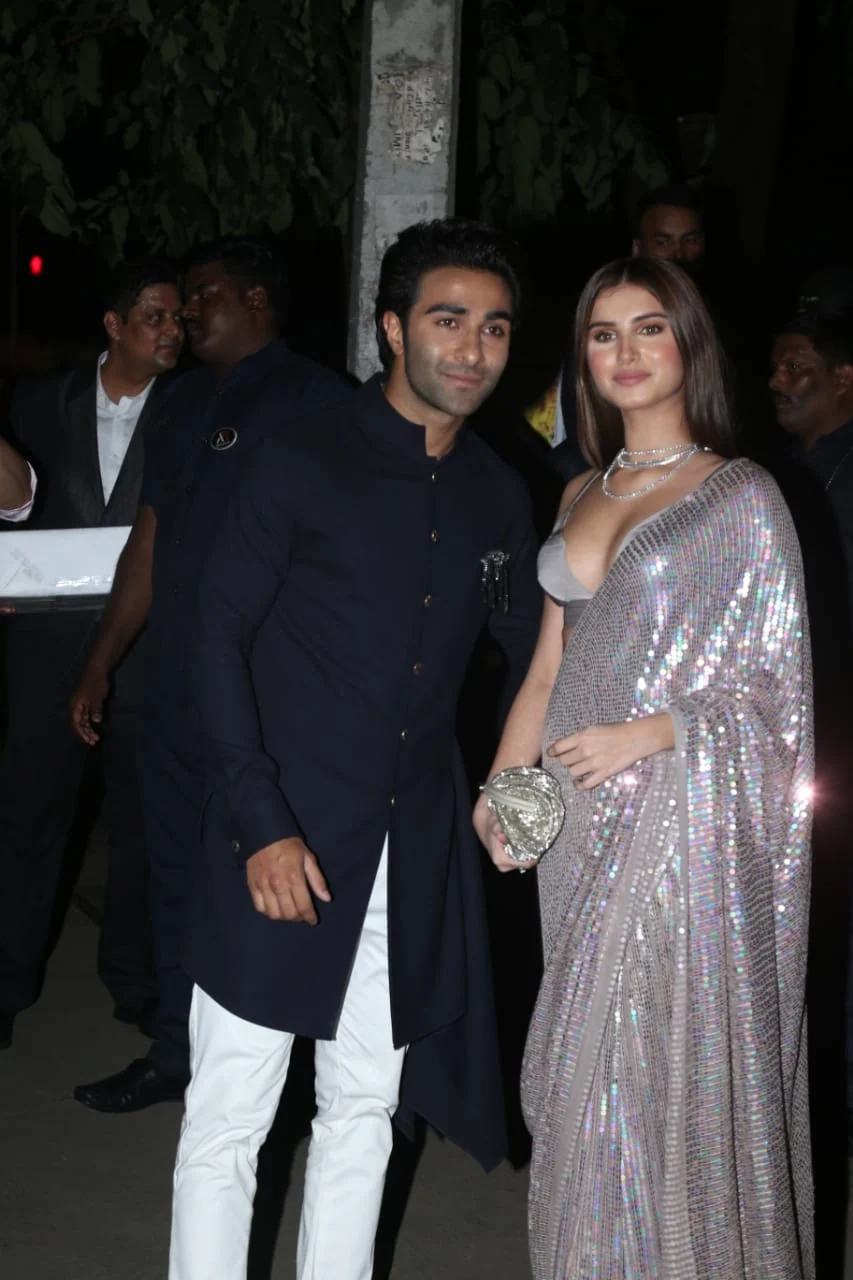 Tara Sutaria adds fuel to dating rumours, attends Bachchans' Diwali bash with Aadar Jain
