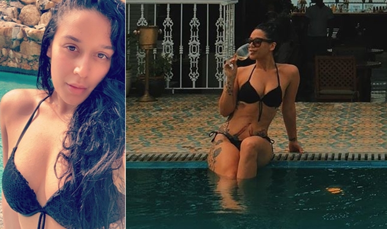Tiger Shroff's sister Krishna Shroff sizzles in a black bikini ...