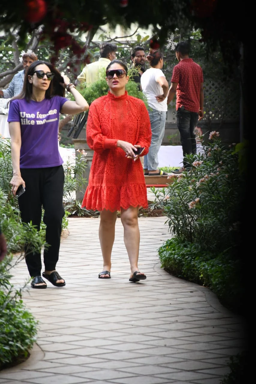 In Pics: Kareena and Karisma prep for Taimur's 'Christmas-themed' birthday party