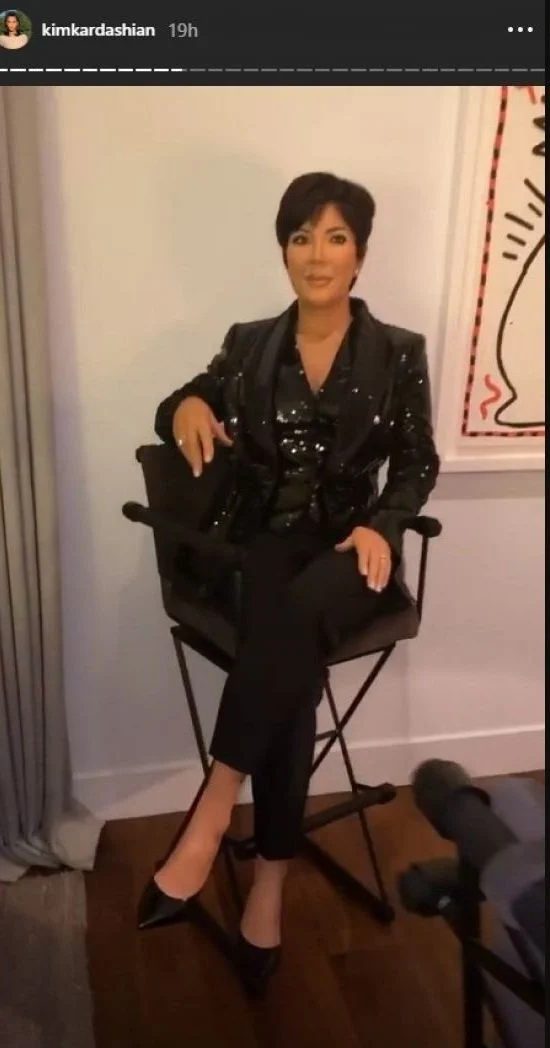 Kris Jenner has a doppelganger at home decked up in a Dolce and Gabbana suit!