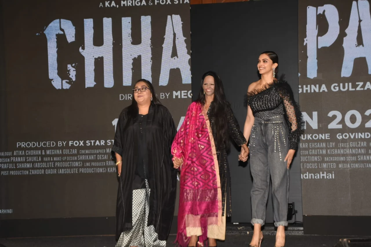 Deepika Padukone, Laxmi Agarwal and Meghna Gulzar