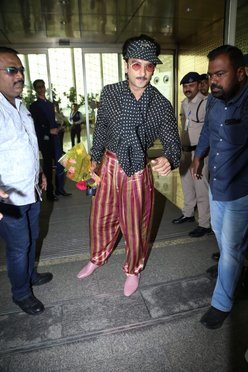 Ranveer Singh at the airport