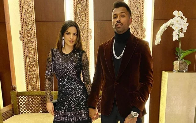 Natasa Stankovic and Hardik Pandya