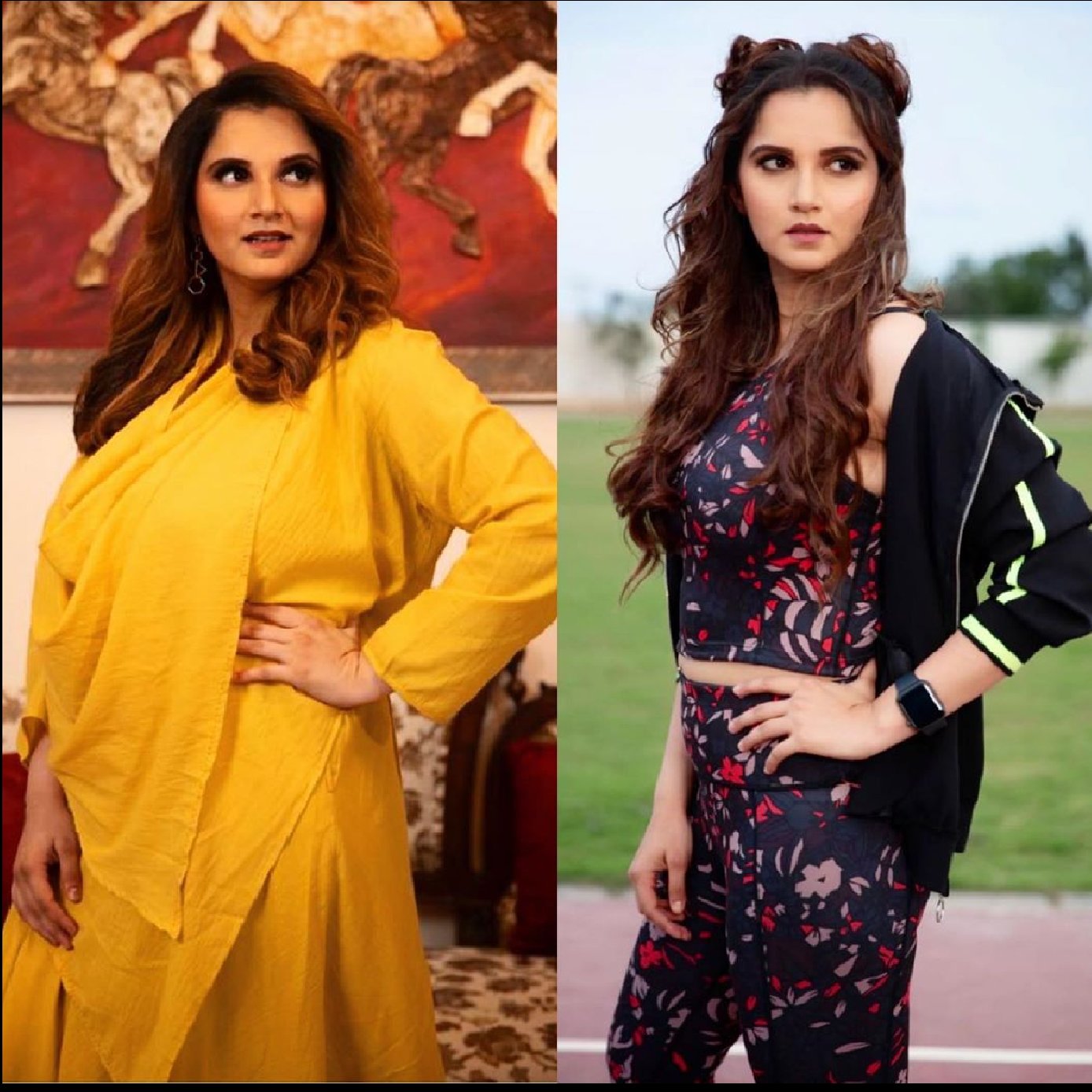 89 kilos vs 63 kilos: Sania Mirza shares photo of incredible transformation