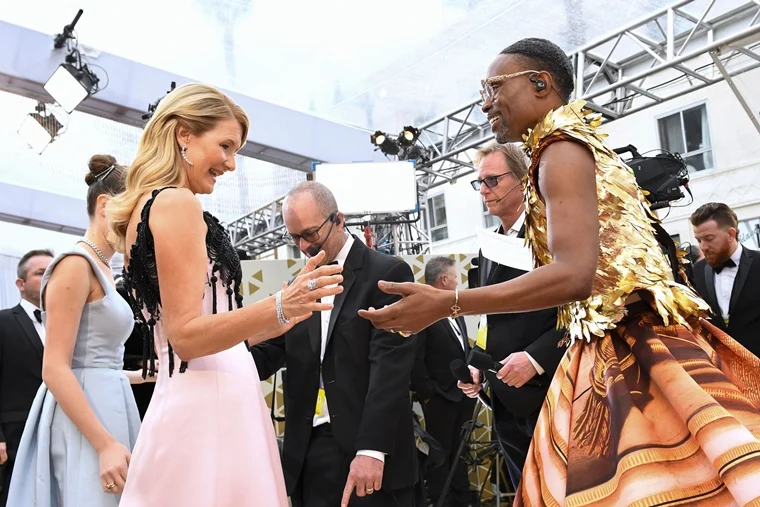 Billy Porter with Laura Dern
