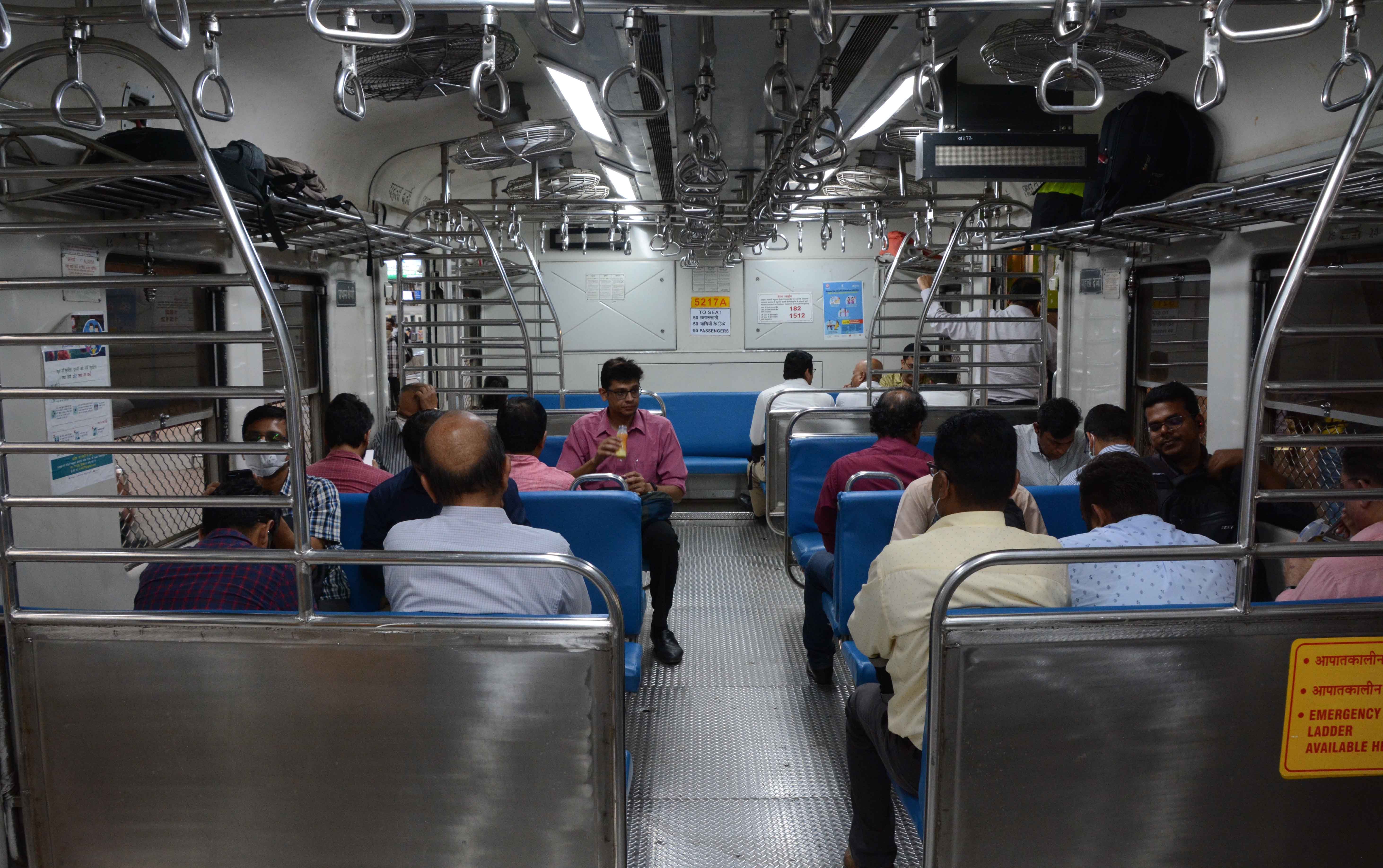 A train boarded from Churchgate to Borivali with very less crowd than usual.