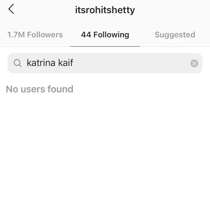 Did 'Sooryavanshi' director Rohit Shetty block Katrina Kaif on Instagram?
