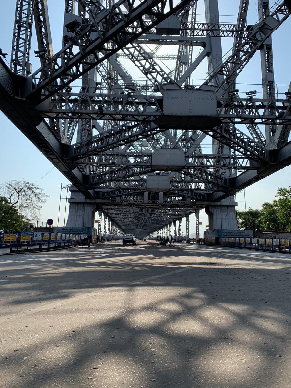 Visuals from Howrah bridge in Kolkata