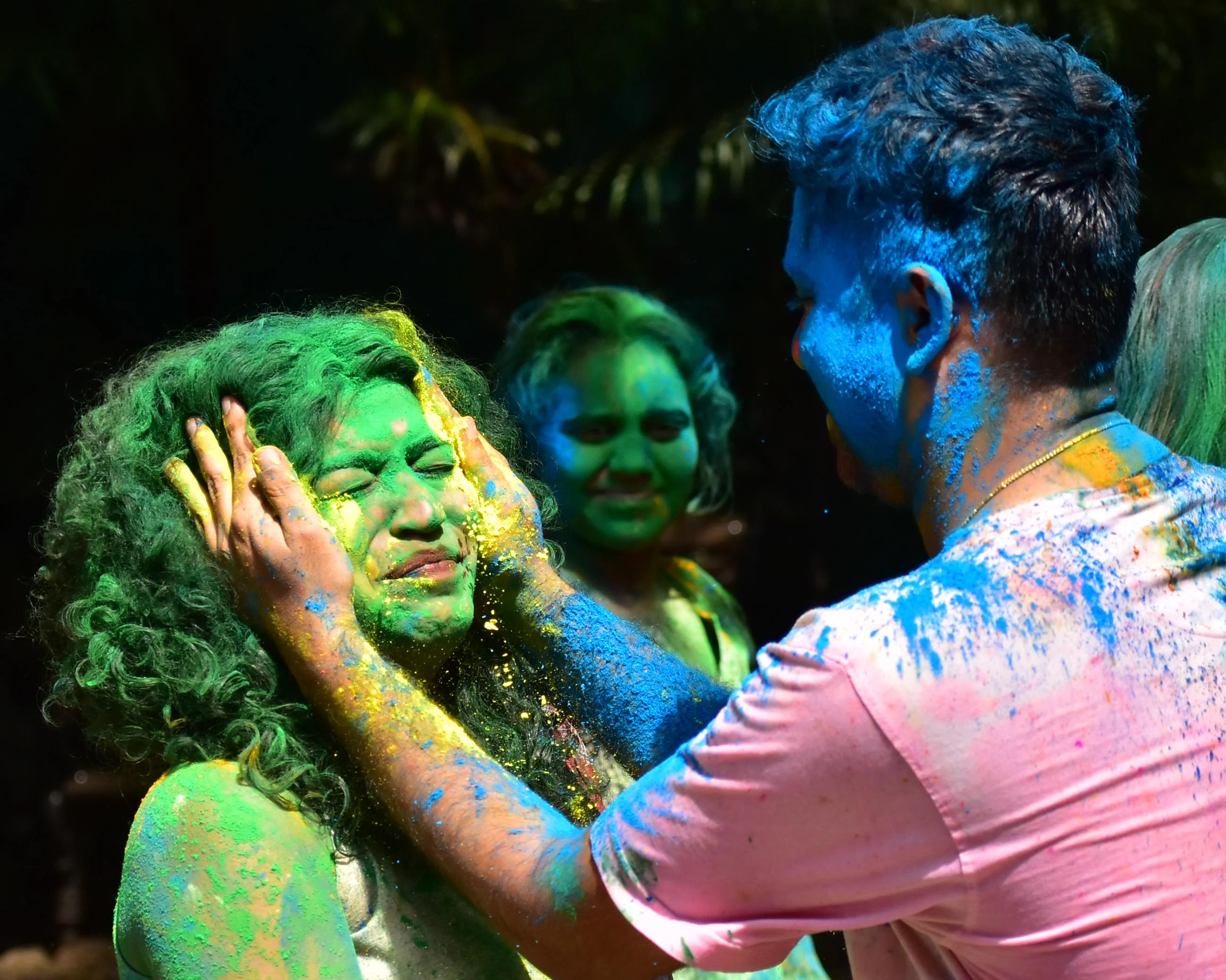 Holi celebration at Shivaji Park in Mumbai