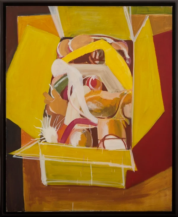 This artist uses colour only when necessary as a last resource as if he 'needs that last breath to live'