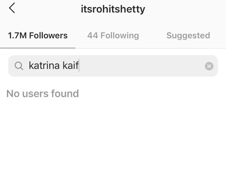 Did 'Sooryavanshi' director Rohit Shetty block Katrina Kaif on Instagram?