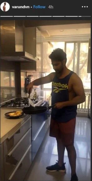 Varun Dhawan tries his hand at making omelette after intense workout, shares updates with fans amid coronavirus lockdown